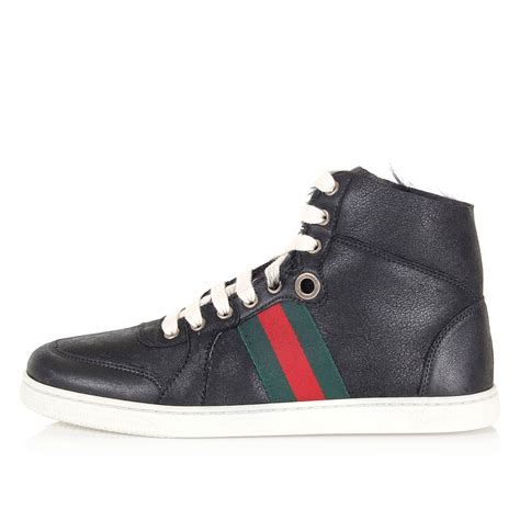 gucci sneakers alte rosse pelle donna|Sneakers di Gucci da donna .